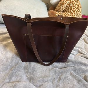 Large Portland Leather Tote Bag